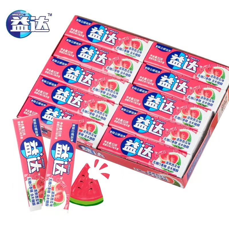 益达口香糖 5片西瓜味（1*20）条装